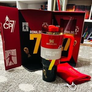 Stanley Red & Black Cristiano Ronaldo Quencher H2.0 Tumbler